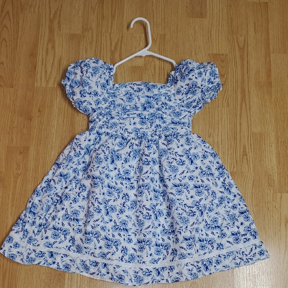 Floral Blue Kids Dress